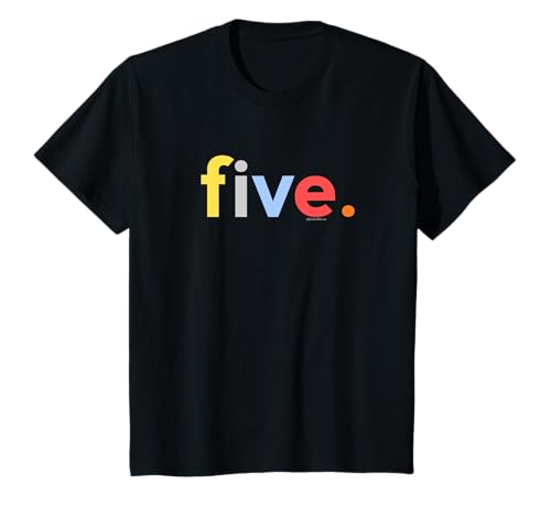Kinder 5th Birthday Shirt Boy 5 Five Year Old | Age 5 Party Ideas T-Shirt von Kids Birthday Shirts by alphabet lab