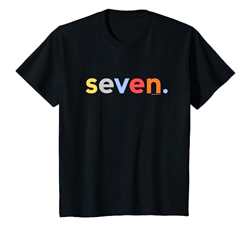 Kinder 7th Birthday Shirt Boy 7 Year Old Seven | Age 7 Party Ideas T-Shirt von Kids Birthday Shirts by alphabet lab