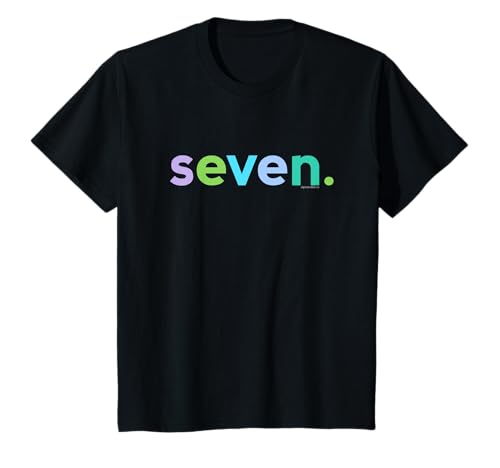 7th Birthday Shirt Girl 7 Year Old Seven | Party Ideas Age 7 T-Shirt von Kids Birthday Shirts by alphabet lab
