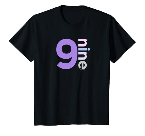 Kinder 9th Birthday Shirt Girl 9 Year Old Nine | Age 9 Party Idea T-Shirt von Kids Birthday Shirts by alphabet lab