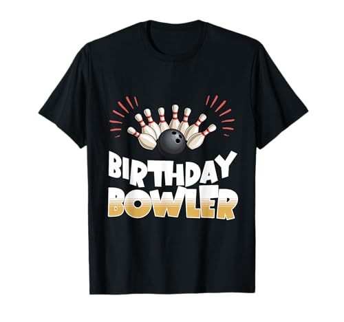 Bowling Party Geburtstag Bowler Geburtstag Geburtstag Passende Kinder Jungen Mädchen T-Shirt Bowling Party Geburtstag Bowler Geburtstag Geburtstag Passende Kinder Jungen Mädchen T-Shirt von Kids Bowling Birthday Party Apparel Gifts Shop