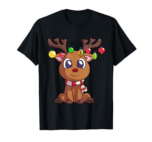 Christmas Reindeer Kids Girls Women Cute Xmas Deer T-Shirt Christmas Reindeer Kids Girls Women Cute Xmas Deer T-Shirt von Kids Christmas TShirt Toddler Reindeer Xmas Gifts