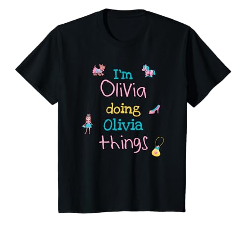 Olivia Kinder-Shirt für kleine Mädchen T-Shirt Olivia Kinder-Shirt für kleine Mädchen T-Shirt von Kids Clothes Co