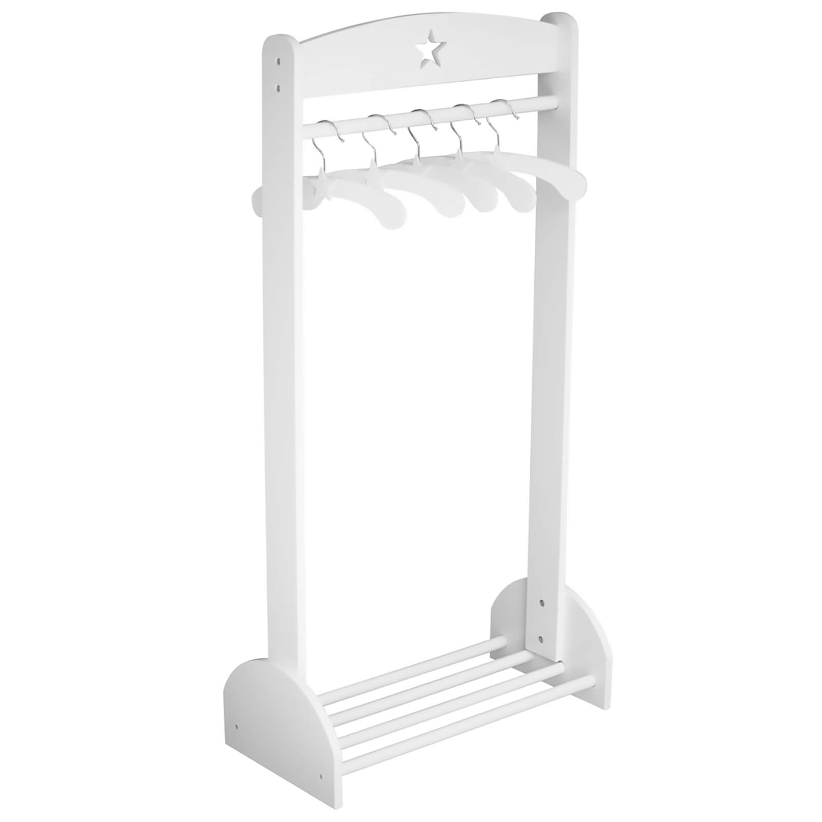 Kids Concept Star Clothes Rail - White von Kids Concept