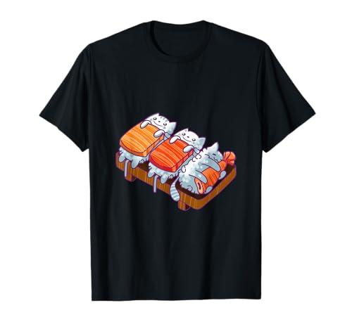Katzen, Sushi, Mädchen, Kinder, Japanischer Kawaii Kult T-Shirt Katzen, Sushi, Mädchen, Kinder, Japanischer Kawaii Kult T-Shirt von Kids Designs by Content Design Studio