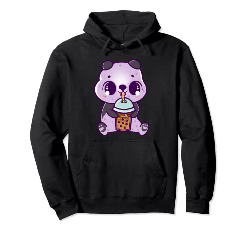 Panda Baby mit Bubble Tea, Mädchen, Kinder, Kawaii Kult Pullover Hoodie von Kids Designs by Content Design Studio