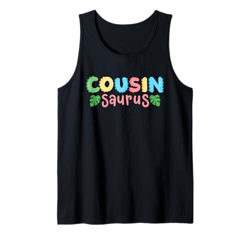 Cousin Saurus Kinder Dinosaurier Geburtstag Party Familie Matching Tank Top Cousin Saurus Kinder Dinosaurier Geburtstag Party Familie Matching Tank Top von Kids Dinosaur Birthday Party Squad Outfit