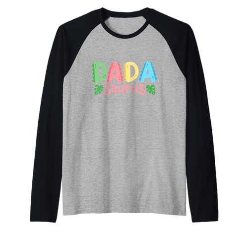 Dada Saurus Kinder Dinosaurier Geburtstag Party Familie Matching Raglan von Kids Dinosaur Birthday Party Squad Outfit