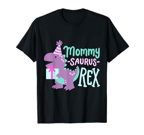 Dinosaurier Geburtstag Mama Saurus T Rex Familie Passende Party T-Shirt von Kids Dinosaur Birthday Party Squad Outfit