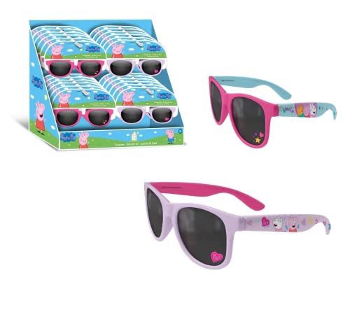 Kids Euroswan - Peppa Wutz Sonnenbrille Sortiment 2 Designs (EXP 24 Stück), mehrfarbig (PP09044) von Kids Euroswan