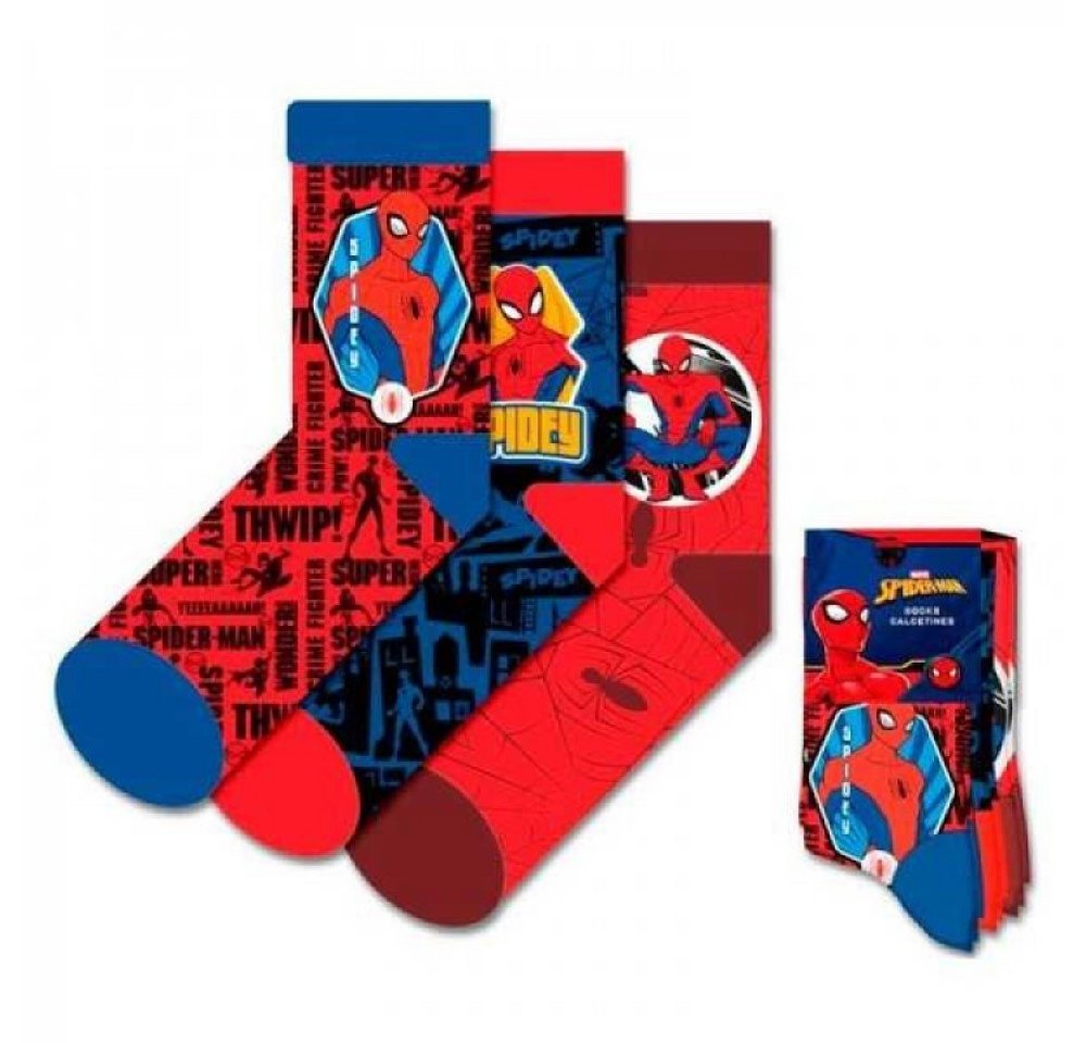 Kids Euroswan Socken Spiderman - 3er Set Socken von Kids Euroswan