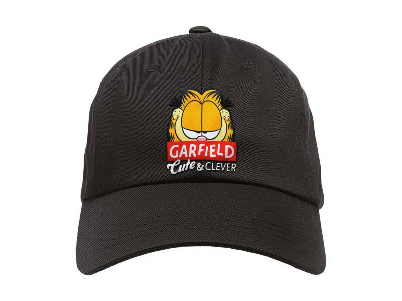 Kids-Fanshop Baseball Cap mit Garfield (Cute & Clever) Stick für Kinder (1-15 J) Druckknopf zum einfachen lösen und einstellen von Kids-Fanshop