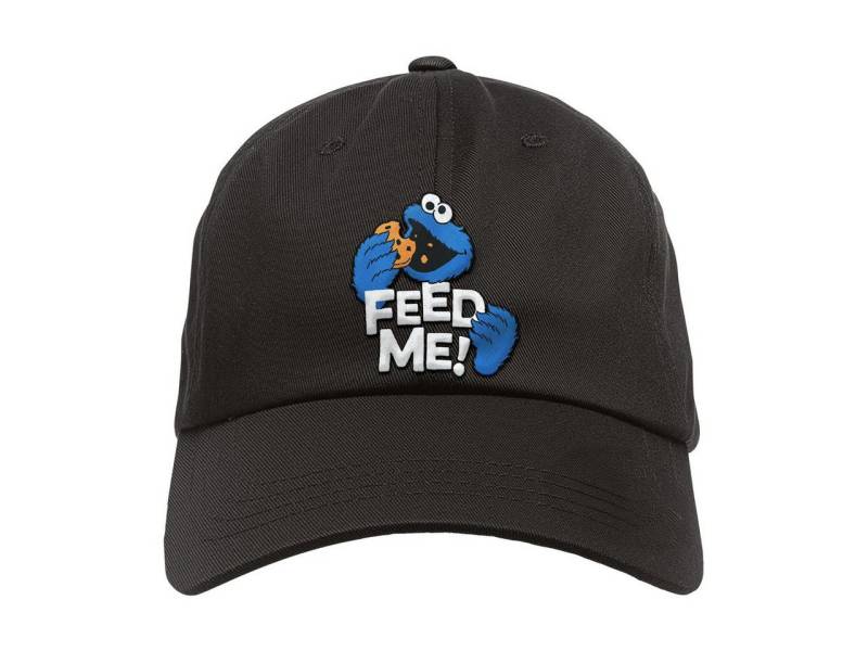 Kids-Fanshop Baseball Cap mit Sesamstraße (Feed Me) Aufdruck für Kinder (2–14 J) Druckknopf zum einfachen lösen und einstellen von Kids-Fanshop