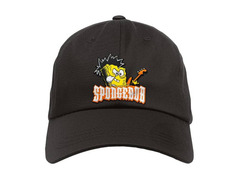 Kids-Fanshop Baseball Cap mit Spongebob (Rocks) Stick für Kinder (1-15 J) Druckknopf zum einfachen lösen und einstellen von Kids-Fanshop