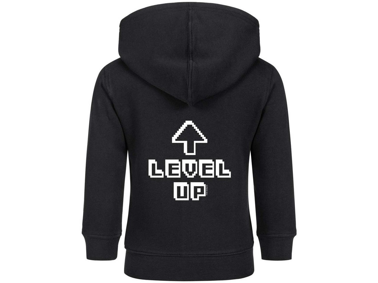 Kids-Fanshop Kapuzensweatjacke mit Level Up Aufdruck für Babys (0–24 M) von Kids-Fanshop