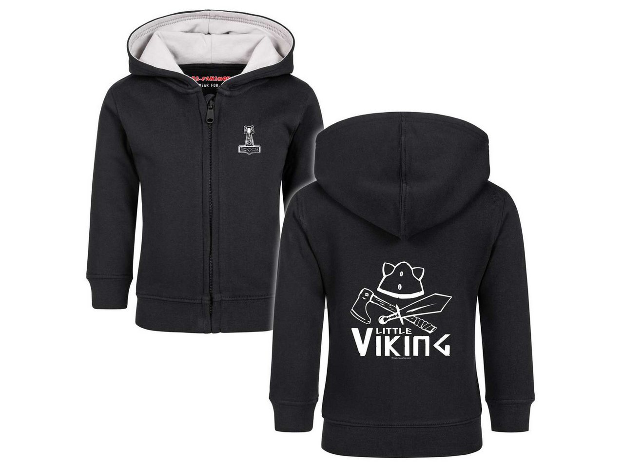 Kids-Fanshop Kapuzensweatjacke mit Little Viking Aufdruck für Babys (0–24 M) von Kids-Fanshop