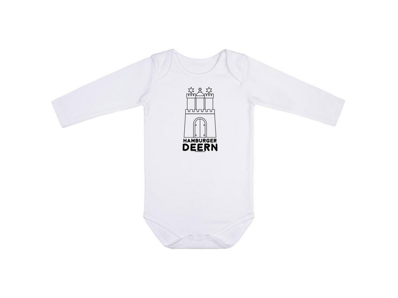 Kids-Fanshop Langarmbody mit Hamburger Deern Aufdruck für Babys (0–24 M) von Kids-Fanshop