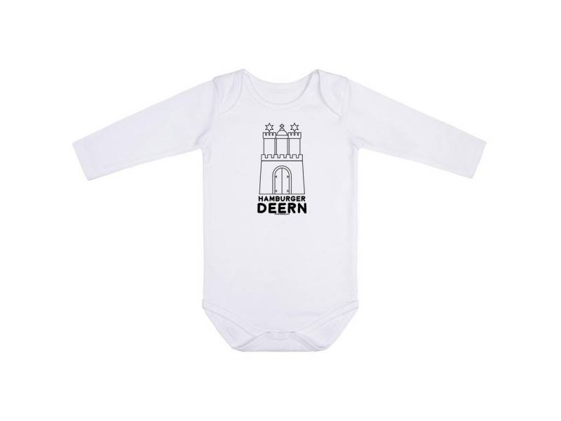 Kids-Fanshop Langarmbody mit Hamburger Deern Aufdruck für Babys (0–24 M) von Kids-Fanshop