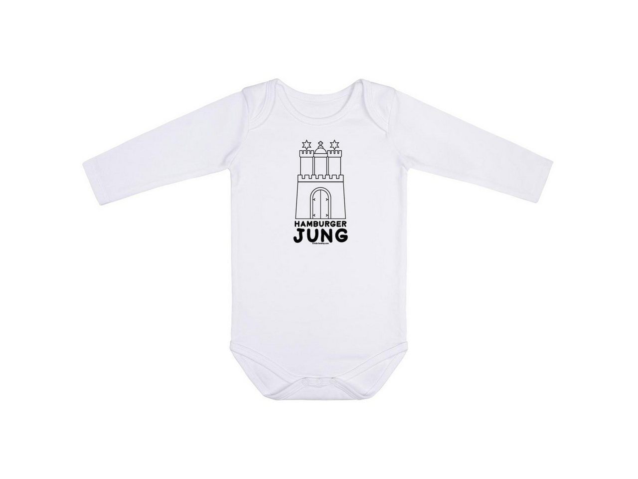 Kids-Fanshop Langarmbody mit Hamburger Jung Aufdruck für Babys (0–24 M) von Kids-Fanshop