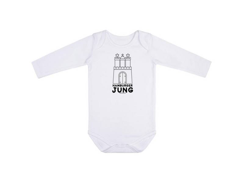 Kids-Fanshop Langarmbody mit Hamburger Jung Aufdruck für Babys (0–24 M) von Kids-Fanshop