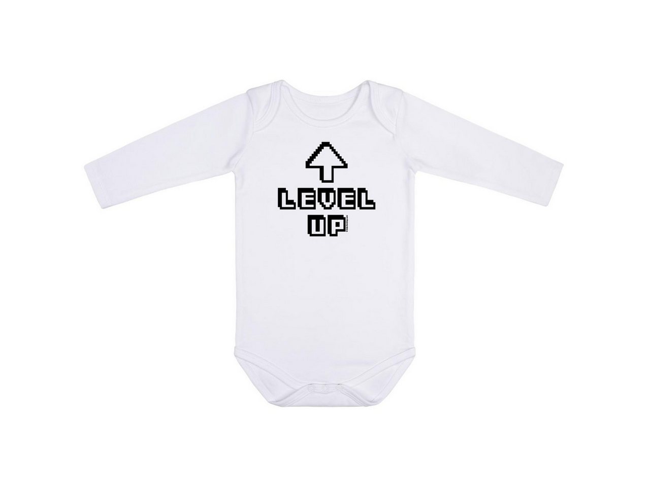 Kids-Fanshop Langarmbody mit Level Up Aufdruck für Babys (0–24 M) von Kids-Fanshop
