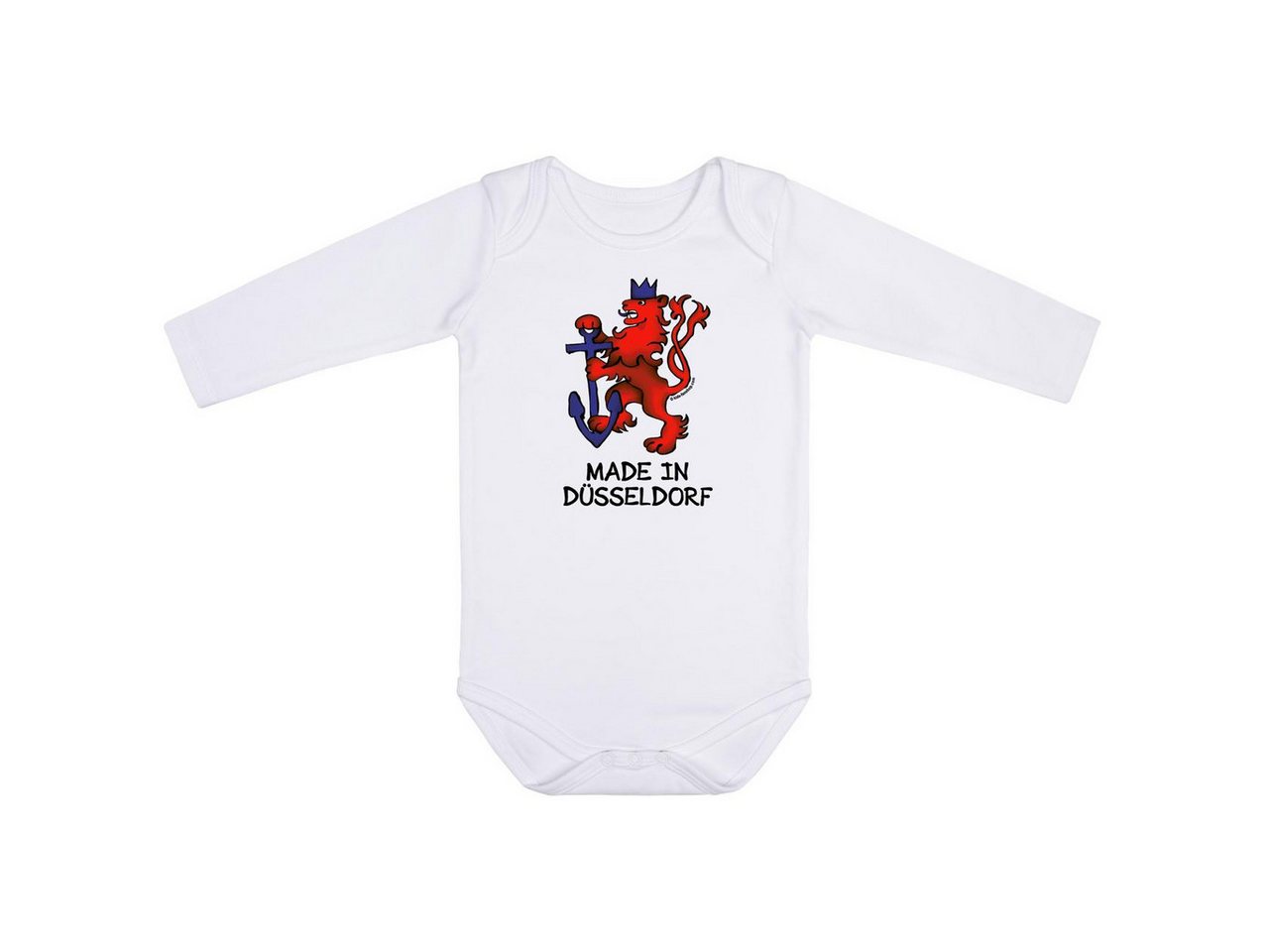 Kids-Fanshop Langarmbody mit made in Düsseldorf Aufdruck für Babys (0–24 M) von Kids-Fanshop