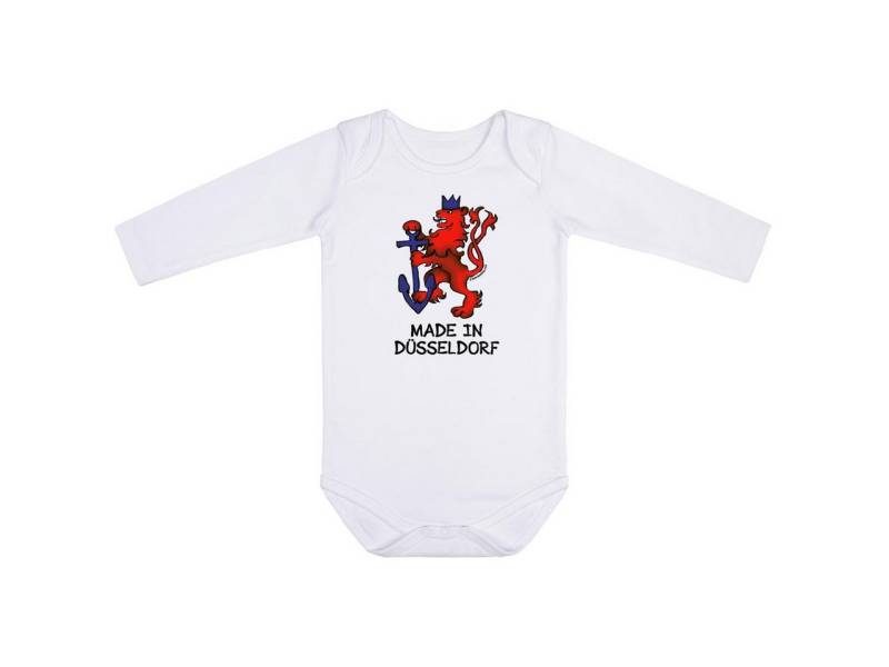 Kids-Fanshop Langarmbody mit made in Düsseldorf Aufdruck für Babys (0–24 M) von Kids-Fanshop