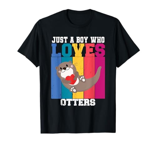 Cute Otter Life Farming Funny Just A Boy Who Loves Otters T-Shirt Cute Otter Life Farming Funny Just A Boy Who Loves Otters T-Shirt von Kids Farming Designs Farm Animals Farmer Birthday