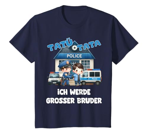 Kinder Tatü Tata Polizei Auto - Ich werde großer Bruder - verhaften T-Shirt Kinder Tatü Tata Polizei Auto - Ich werde großer Bruder - verhaften T-Shirt von Kids Fashion by Drian