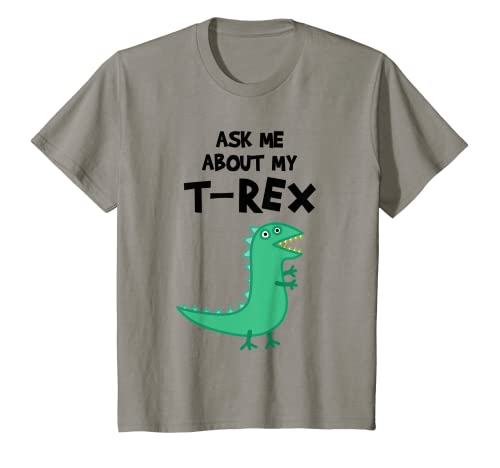 Kinder Ask Me About My T-Rex – lustiges Dinosaurier-Geschenk für Kinder T-Shirt von Kids Gift - Ask Me About My T-Rex
