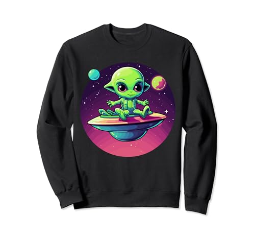 Alien Raumschiff Außerirdische Kinder Junge Lustig Alien Sweatshirt Alien Raumschiff Außerirdische Kinder Junge Lustig Alien Sweatshirt von Kids Gift Idea Cute UFO Alien