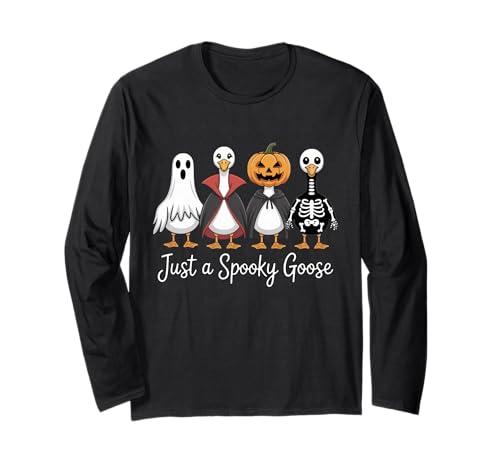 Lustiges gruseliges Gans Hexe Geist Halloween Kostüm Jungen Mädchen Langarmshirt Lustiges gruseliges Gans Hexe Geist Halloween Kostüm Jungen Mädchen Langarmshirt von Kids Goose Halloween Toddler Tee