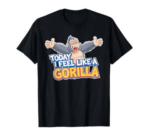Childrens Today I feel like a Gorilla T-Shirt | Kids Gorilla T-Shirt Childrens Today I feel like a Gorilla T-Shirt | Kids Gorilla T-Shirt von Kids Gorilla Shirts for Gorilla Lovers