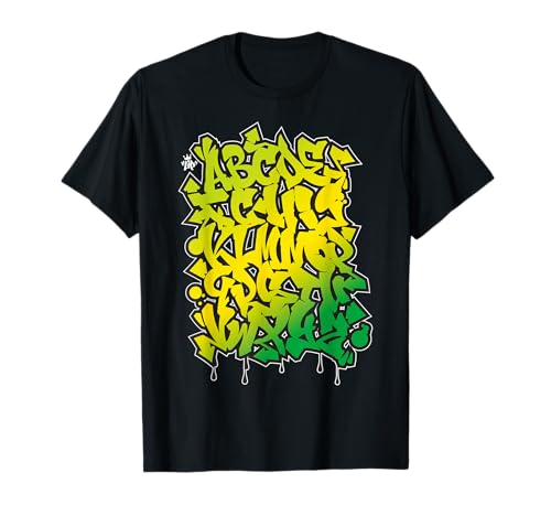 Kinder Graffiti-Stil Buchstaben Alphabet Mädchen & Jungen Street T-Shirt Kinder Graffiti-Stil Buchstaben Alphabet Mädchen & Jungen Street T-Shirt von Kids Graffiti Letters Alphabet Street Style