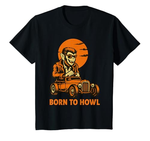 Kinder Cool Werwolf Born to Howl Kids Halloween Monster T-Shirt Kinder Cool Werwolf Born to Howl Kids Halloween Monster T-Shirt von Kids Halloween Classic Werewolf