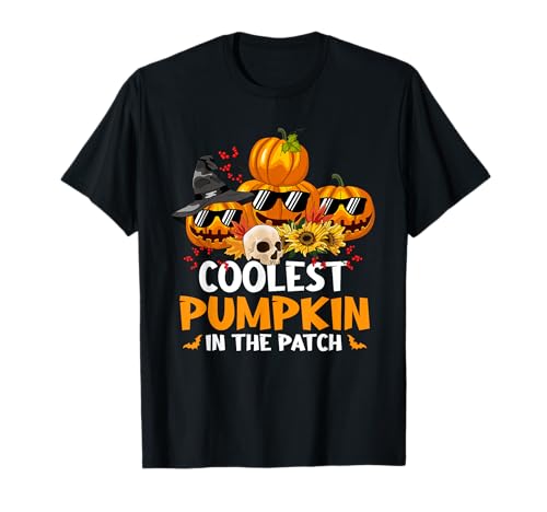 Der coolste Kürbis im Patch Halloween für Jungen, Mädchen und Jugendliche T-Shirt von Kids Halloween Pumpkin Store