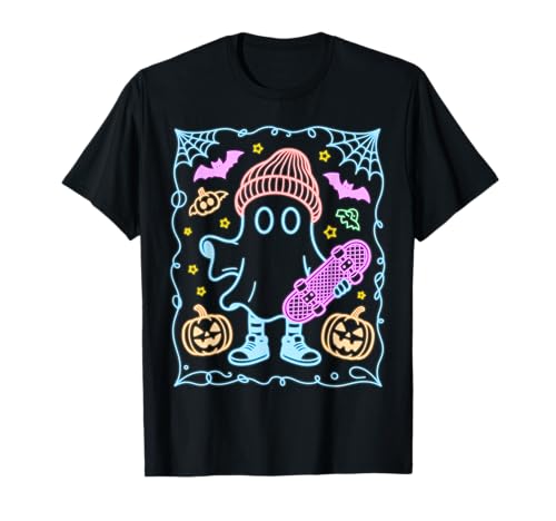 Süßes Halloween-Skateboard für Kinder, Jungen, Blau T-Shirt von Kids Halloween Shirt Company LLC
