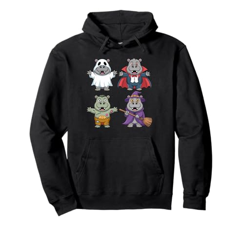 Lustiges Nilpferd Geist Hexe Zombie Halloween Kostüm Jungen Mädchen Pullover Hoodie Lustiges Nilpferd Geist Hexe Zombie Halloween Kostüm Jungen Mädchen Pullover Hoodie von Kids Hippo Halloween Toddler Tee