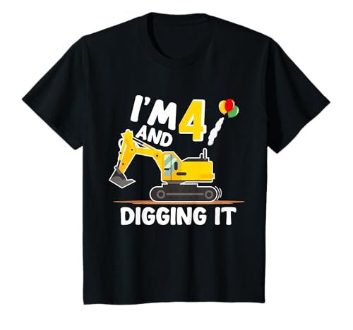 Kids I'm 4 And Digging It 4 Years Kinder zum 4. Geburtstag T-Shirt Kids I'm 4 And Digging It 4 Years Kinder zum 4. Geburtstag T-Shirt von Kids I'm 4 and Digging it