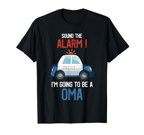 I'm Going Be A Oma Police Car Baby Reveal Party T-Shirt von Kids I'm Going To Be A Oma