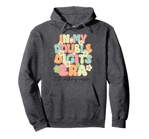 Kids In My Double Digits Era, 10. Geburtstag Version Groovy Pullover Hoodie Kids In My Double Digits Era, 10. Geburtstag Version Groovy Pullover Hoodie von Kids In My Double Digits Era,10th Birthday