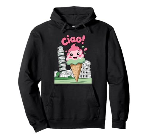 Ciao! Niedliches italienisches Gelati-Kolosseum Rom Kinder Jungen oder Mädchen Pullover Hoodie Ciao! Niedliches italienisches Gelati-Kolosseum Rom Kinder Jungen oder Mädchen Pullover Hoodie von Kids Italy Souvenir Leaning Tower Pisa Ice Cream