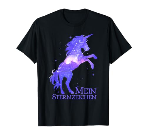Einhorn mein Sternzeichen Sternbild Damen Mädchen Kinder T-Shirt Einhorn mein Sternzeichen Sternbild Damen Mädchen Kinder T-Shirt von Kids Kinder Einhörner Unicorn Sterne Sternzeichen