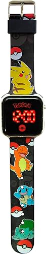 Kids Licensing Pokemon LED-Uhr mit Kalender. POK4322 von Kids Licensing