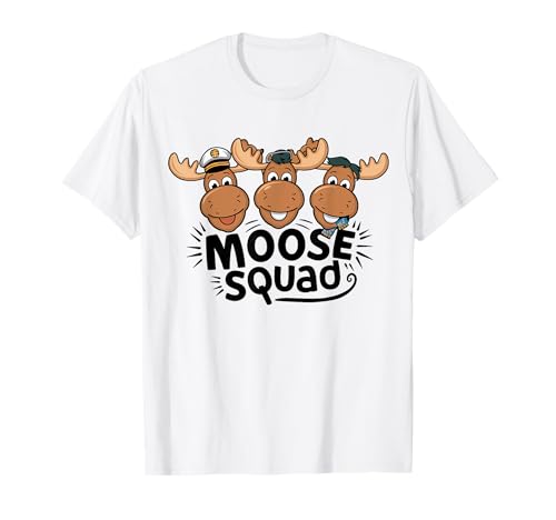 Moose Squad T-Shirt für Elchliebhaber Shirt | Kinder Elch T-Shirt Moose Squad T-Shirt für Elchliebhaber Shirt | Kinder Elch T-Shirt von Kids Moose Shirts for Moose Lovers