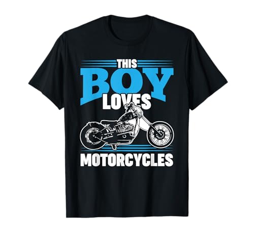 Motorradgeschenke für Jungen Motorrad T-Shirt Motorradgeschenke für Jungen Motorrad T-Shirt von Kids Motorcycle Shirts