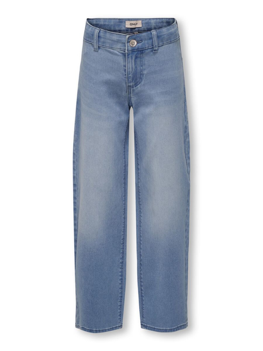 Kids ONLY Jeans - Kogsylvie Cleasn Wide Leg LB DNM PIM - 140 bis 164 - für Damen - Größe 140 - hellblau von Kids ONLY