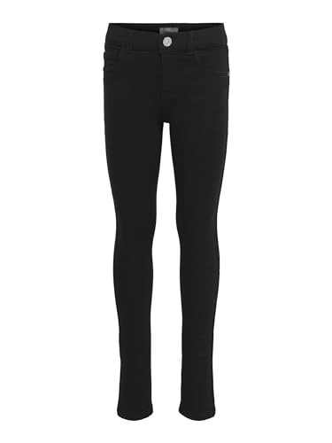 ONLY Mädchen Konrain Reg Skinny Cry6060 Noos Jeans, Schwarz, 122 EU von ONLY