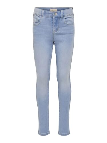 ONLY Mädchen Konroyal Life Reg Skinny Bj1333 Noos Jeans, Light Blue Denim, 128 EU von ONLY