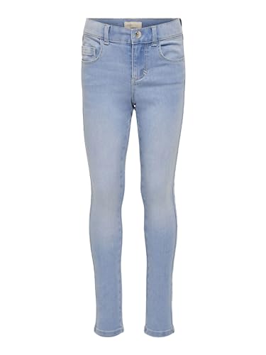 ONLY Mädchen Konroyal Life Reg Skinny Bj1333 Noos Jeans, Light Blue Denim, 140 EU von ONLY